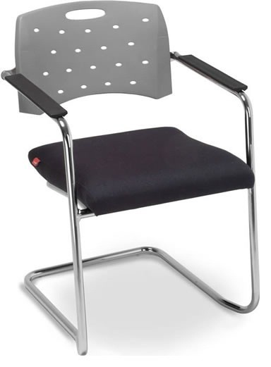 Cadeira para escritório fixa Aproximação 35007 SE CROMADA - Linha Viva - Cavaletti