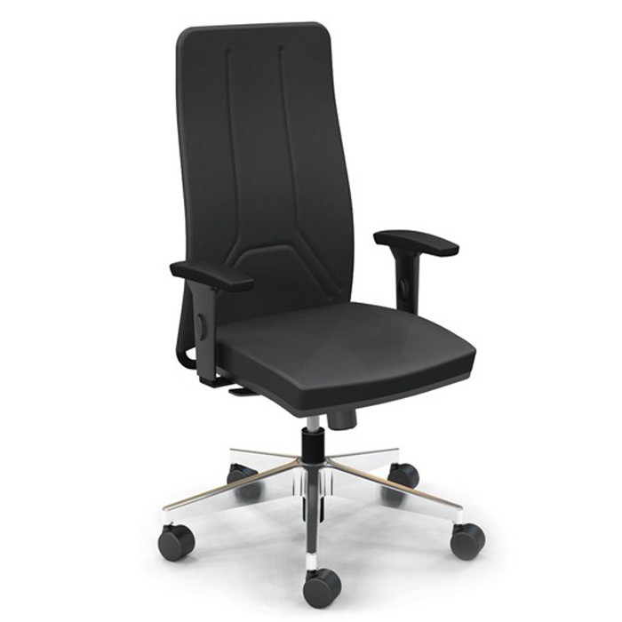 Cadeira para escritório giratória 19001 - Syncron - Linha Way Braço SL - Cavaletti - Base Aluminio