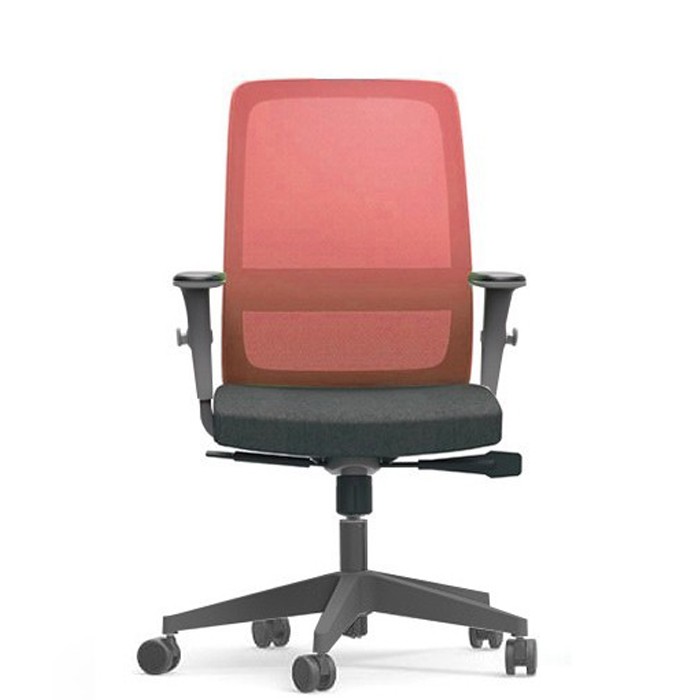 Cadeira para escritório giratória presidente 42101 - Braço ID  -  SYNCRON - Linha Vélo - Cavaletti - Base em Nylon Preta