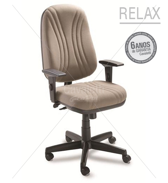 Cadeira para escritório giratória presidente 3001 RELAX Braço SL -  Linha Star Plus - Cavaletti - Base Polaina