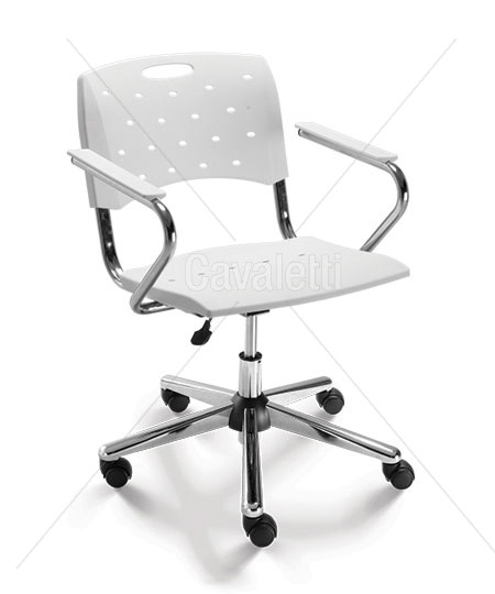 Cadeira para escritório giratória 35004 Z - Linha Viva - Cavaletti - Base Aranha Estampada - 