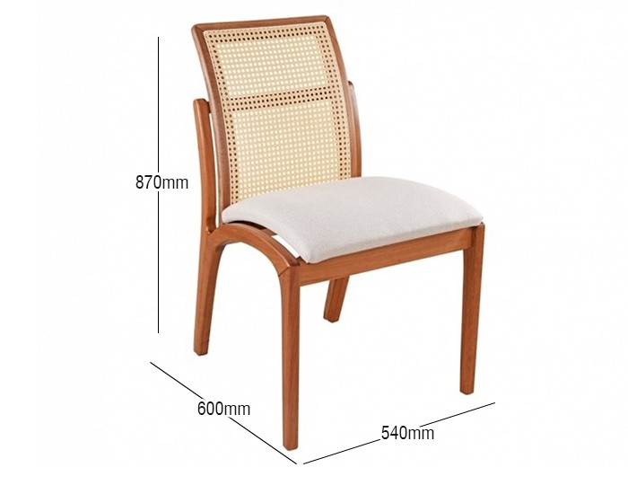 Cadeira Valquíria Almofadada - 