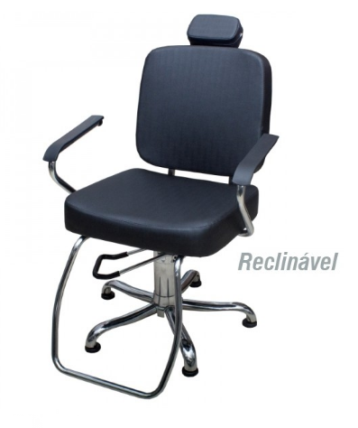 Cadeira Toronto - Encosto Reclinável - Com Cabeçote - Kixiki Móveis