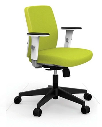 Cadeira para escritório giratória média 40102  - Linha Idea - Syncron - Braço ID - Cavaletti - Base Nylon