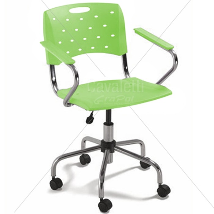 Cadeira para escritório giratória 35004 Z - Linha Viva - Cavaletti - Base Aranha Cromada