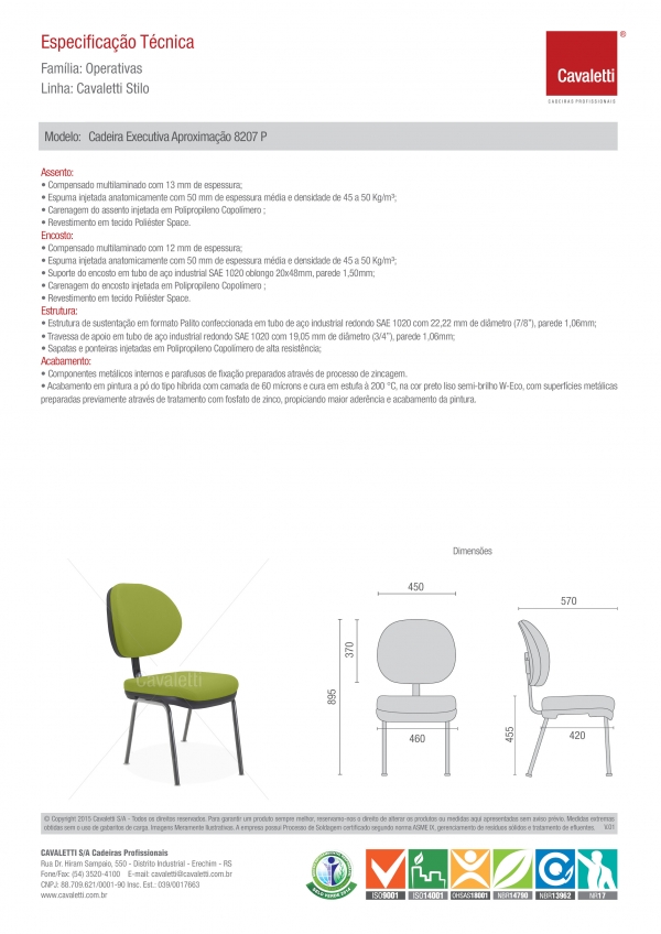 Cadeira para escritório fixa aproximação  8207 P - Linha Stilo - Cavaletti - <br />
<b>Notice</b>:  Undefined index: description in <b>/home/grapolco/lojasgrapol.com.br/wp-content/themes/uniomteam/includes/produtos/interna.php</b> on line <b>44</b><br />
