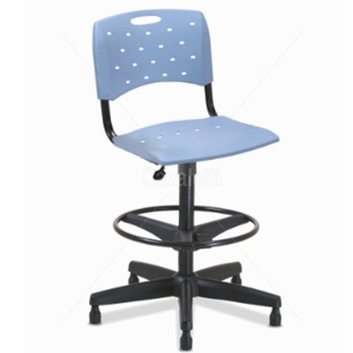 Cadeira para escritório giratória caixa plástica 35022 BG - Linha Viva - Cavaletti - Base Polaina com Sapata