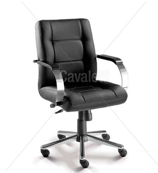 Cadeira para escritório giratória Diretor 20102 - Linha Prime - Cavaletti - Base Estampada Cromada